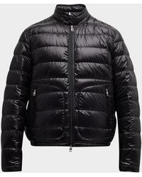 Moncler - Acorus Nylon Puffer Moto Jacket - Lyst