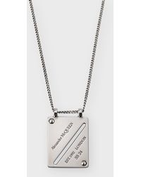 Alexander McQueen - Identity Tag Necklace - Lyst
