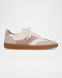 Frye - Milly Mixed Leather Low-Top Sneakers - Lyst