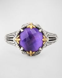 Konstantino - Gen K 2 Sterling Silver And 18k Gold Rock Crystal Ring - Lyst