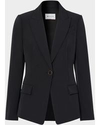 MILLY - Avery Single-Button Cady Blazer - Lyst