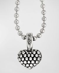 Lagos - Caviar Beaded Heart Pendant Necklace, 35"L - Lyst