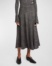 Proenza Schouler - Lidia Sparkly Knit A-Line Midi Skirt - Lyst