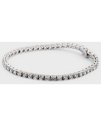 Neiman Marcus - 18k White Gold Diamond Tennis Bracelet, 7"l, 6.48tcw - Lyst