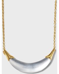 Alexis - Capped Crescent Necklace - Lyst
