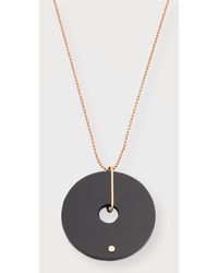 Ginette NY - Donut Onyx On Chain Necklace - Lyst