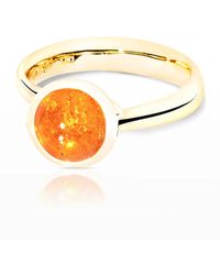 Tamara Comolli - 18k Yellow Gold Small Mandarin Garnet Ring, Size 7 - Lyst