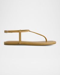 Bernardo - Hercu Leather Ankle-Strap Flat Sandals - Lyst