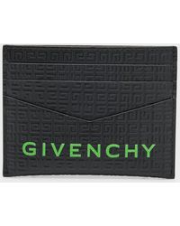 Givenchy - 4G Embossed Leather Logo Card Holder - Lyst