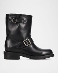 Frye - Viv Short Leather Engineer Moto Boots - Lyst