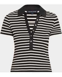 Veronica Beard - Kearney Short-Sleeve Polo Tee - Lyst