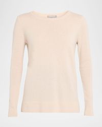 Neiman Marcus - Cashmere Basic Crewneck Top - Lyst