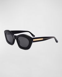 Marni - Logo Acetate Cat-Eye Sunglasses - Lyst