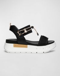 Nero Giardini - Bungee Leather Flatform Sandals - Lyst