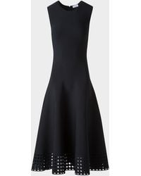 Akris Punto - Dot Lace-Hem Sleeveless Midi Dress - Lyst