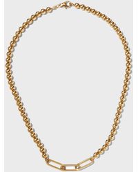 Fern Freeman Jewelry - Yellow Gold Small Ball-chain Multi-link Necklace - Lyst
