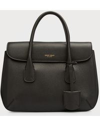 Giorgio Armani - Medium Pebbled Leather Top-handle Bag - Lyst