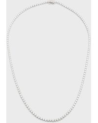 Neiman Marcus - 18K Round Diamond Line Necklace, 18"L, 10.0Tcw - Lyst