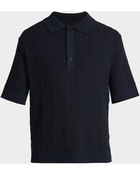 Balmain - Apos;S Pb Monogram Knit Polo Shirt - Lyst