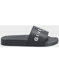 Givenchy - Logo Rubber Sandal Slide - Lyst
