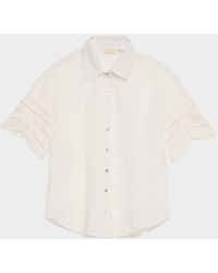 Ramy Brook - Shamaya Embroidered Button-Front Shirt - Lyst