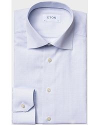 Eton - Contemporary-Fit Micro-Print Dress Shirt - Lyst