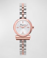 Ferragamo - 22.5Mm Gancino Watch With Bracelet Strap - Lyst