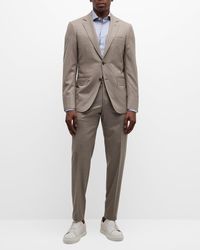 Canali - Wool Micro-Step Weave Suit - Lyst