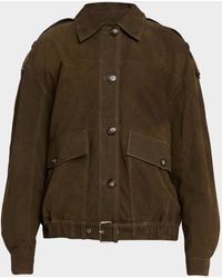 IRO - Barrie Suede Belted Jacket - Lyst