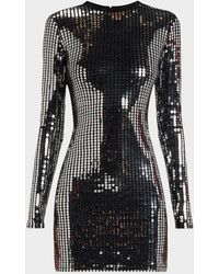 Le Superbe - Disco Twiggy Sequined Long-Sleeve Mini Dress - Lyst