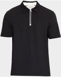 Bugatchi - Apos;S Quarter-Zip Melange Performance Knit Polo Shirt - Lyst