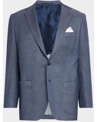 Kiton - Apos;S Cashmere Denim Single-Breasted Jacket - Lyst