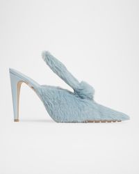 Bottega Veneta - Knotted Calf Hair Mule Pumps - Lyst