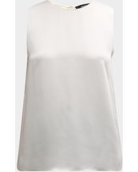 Theory - Silk Straight Shell Top - Lyst