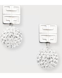 Givenchy - 4G Crystal Stud Earrings - Lyst