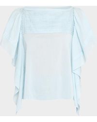 Ulla Johnson - Lu Short-Sleeve Ruffle Top - Lyst