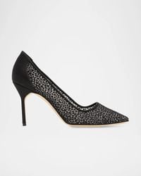Manolo Blahnik - 90Mm Bbla Dot Mesh Pumps - Lyst
