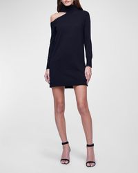 L'Agence - Amberli Cut-Out Mini Sweater Dress - Lyst