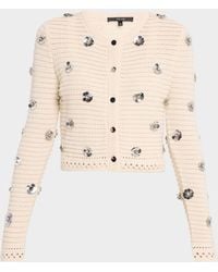 Toccin - Verona Sequined Crochet Cardigan - Lyst