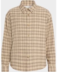 FRAME - Plaid Wool-Blend Overshirt - Lyst