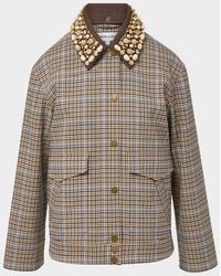 Veronica Beard - Kasper Boxy Plaid-Print Jacket - Lyst