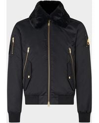 Moose Knuckles - Plush Nylon Bomber Jacket - Lyst