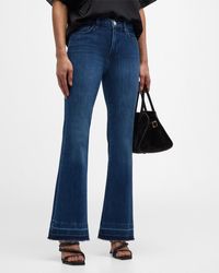 FRAME - Le Easy Flare Wide Released Hem Jeans - Lyst