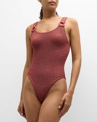 Hunza G - Domino One-Piece Swimsuit - Lyst