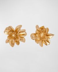 Oscar de la Renta - Flower Stud Earrings - Lyst
