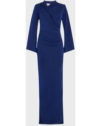 La Petite Robe Di Chiara Boni - Stena Shimmer Draped Column Gown - Lyst