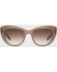 Barton Perreira - Coquette Gradient Brown Acetate Cat-eye Sunglasses - Lyst