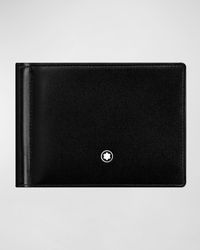 Montblanc - Meisterstuck Leather Bifold Wallet With Money Clip - Lyst