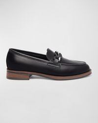 Nero Giardini - Leather Chain Slip-on Loafers - Lyst