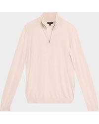 Reiss - Apos;S Blackhall Merino Wool Funnel Neck Half-Zip Sweater - Lyst